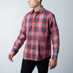 Paolo Lercara // Sport Shirt // Red Plaid Pattern (S)