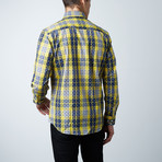 Paolo Lercara // Sport Shirt // Yellow Plaid Pattern (L)