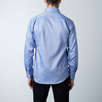 Modern Fit Shirt // Blue Woven (US: 17.5R)