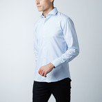Luca Baretti // Modern Fit Shirt // Light Blue Check (US: 17.5R)