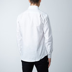 Luca Baretti // Modern Fit Shirt // White Pinstripe (US: 16.5R)