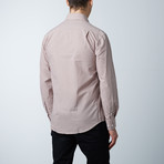 Luca Baretti // Modern Fit Shirt // Orange + Brown Gingham (US: 15R)