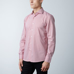 Luca Baretti // Modern Fit Shirt // Red Squares (US: 15.5R)