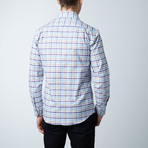 Modern Fit Shirt // Purple + Brown + Blue Check (US: 16.5R)