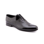 Textured Wing-Tip Oxford // Black (Euro: 45)