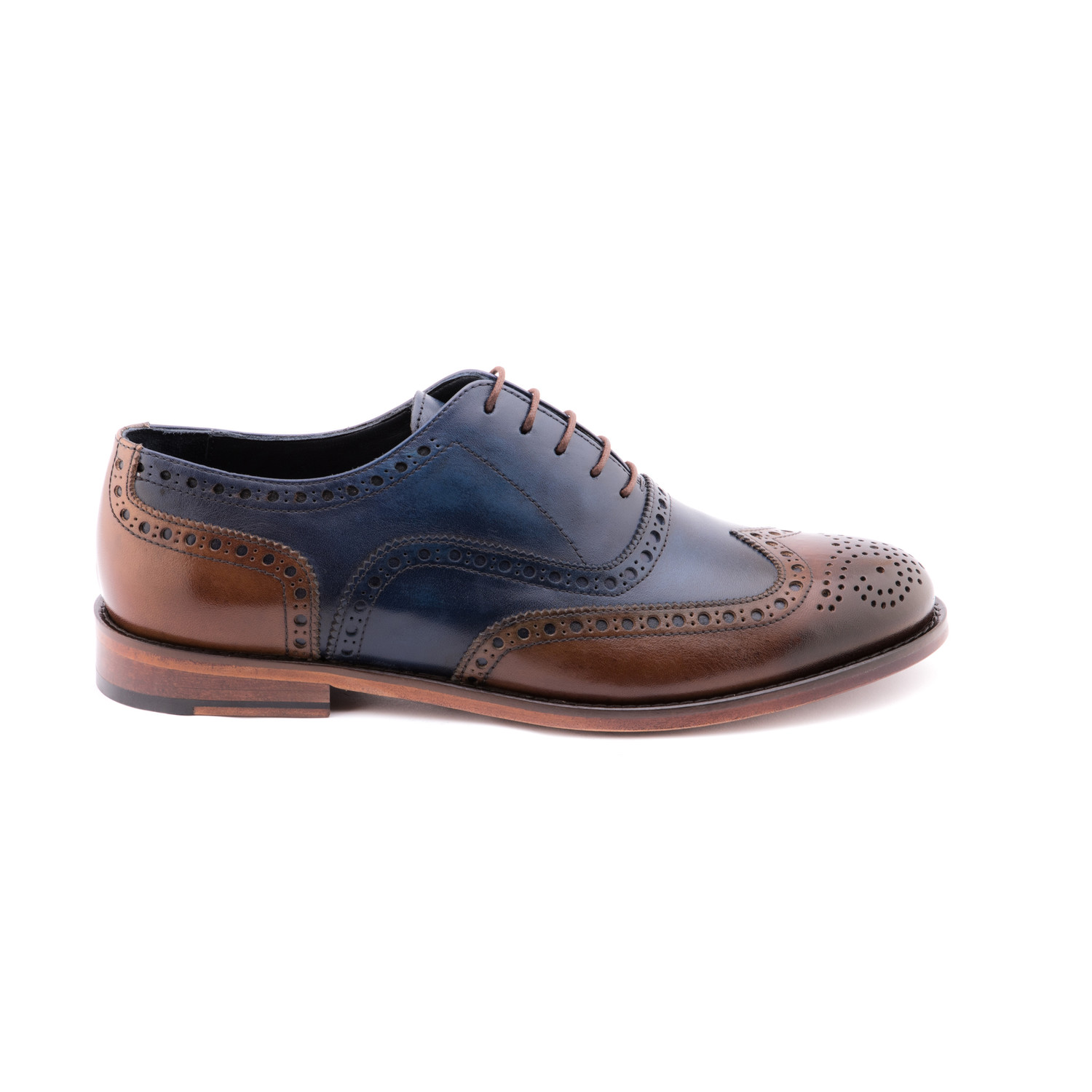 Wing-Tip Oxford // Navy + Blue (Euro: 40) - Jared Lang - Touch of Modern