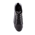 Side-Zip Low-Top Sneaker // Black (Euro: 42)