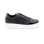 Side-Zip Low-Top Sneaker // Black (Euro: 42)