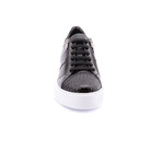 Side-Zip Low-Top Sneaker // Black (Euro: 42)