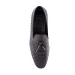 Textured Tassel Loafer // Black (Euro: 43)