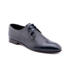 Textured Cap-Toe Derby // Navy (Euro: 46)