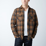 Piedmont Brushed Plain Weave Plaid Top // Rosewood (S)