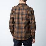 Piedmont Brushed Plain Weave Plaid Top // Rosewood (S)