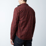 Fillmore L/S Reversible Plaid W/ Print Top // Barn (XL)