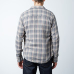 Melville L/S Reversible Twist Yarn Plaid Top // Abyss (S)