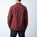 Patton Nep Melton Shirt Jacket // Burgundy (2XL)