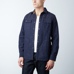 Patton Nep Melton Shirt Jacket // Inkwell (2XL)