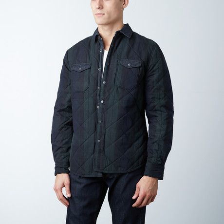 Wooster Quilted Plaid Shirt Jacket // Forester (S)