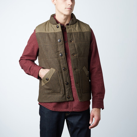 Belmont Quilted Vest // Peat Heather (S)