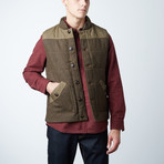 Belmont Quilted Vest // Peat Heather (XL)