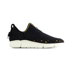 Bamboo Runner // Black Vegan W/ White Sole (Euro: 40)
