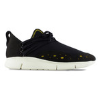 Bamboo Runner // Black Vegan W/ White Sole (Euro: 40)