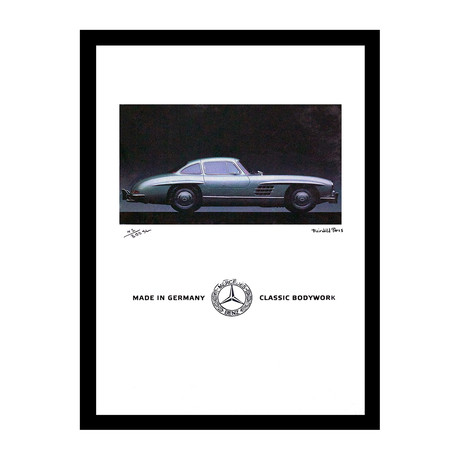 German Mercedes Benz Ad (12"W x 16"H x 1"D)