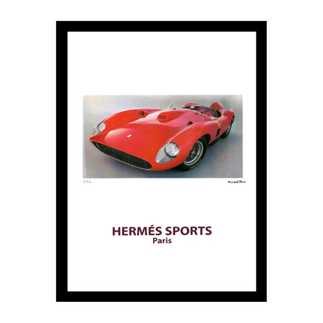 Ferrari Race Car (12"W x 16"H x 1"D)