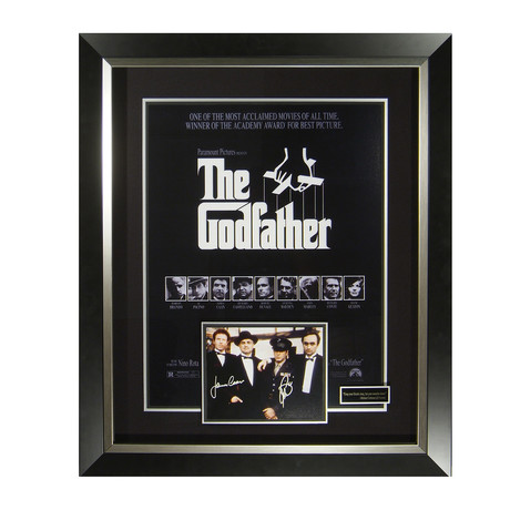 Godfather // Al Pacino + James Caan Autographed Movie Display