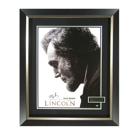 Lincoln // Steven Spielberg + Daniel Day Lewis Signed Movie Display