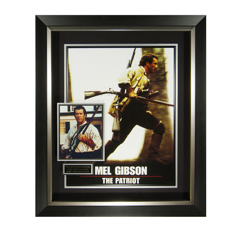 The Patriot // Mel Gibson Signed Movie Display
