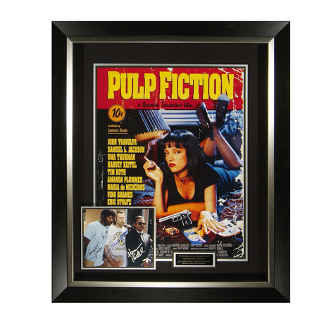 Pulp Fiction // Cast Signed Movie Display