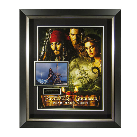 Pirates Of The Caribbean // Johnny Depp Signed Movie Display