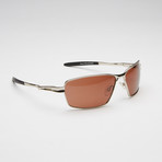 Axel Polarized Sunglasses (Shiny Black + Smoke)