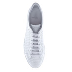 Textured Low-Top Sneaker // White (Euro: 42)