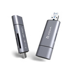 CASA C05 // 5-Port USB-C Card Reader (Gray)