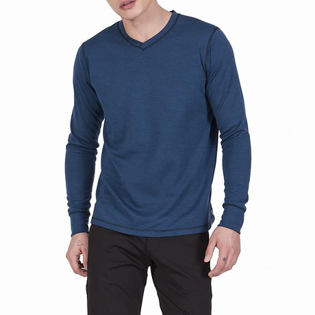 Blackcomb Merino Vee Sweater // Moroccan Blue (S)