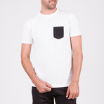 Panda Food S/S Crew // White + Black (S)