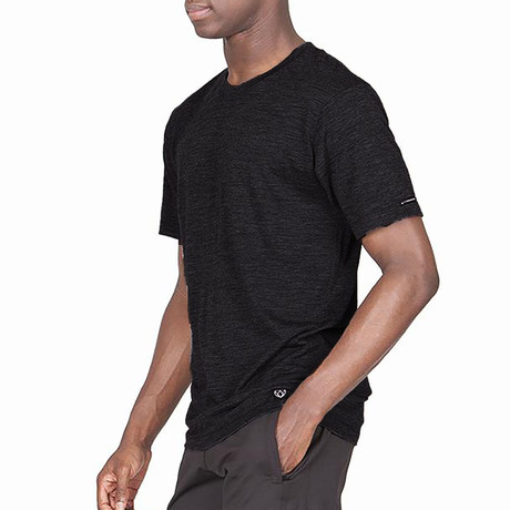 Ultrafine S/S Merino Crew Shirt // Black (S)