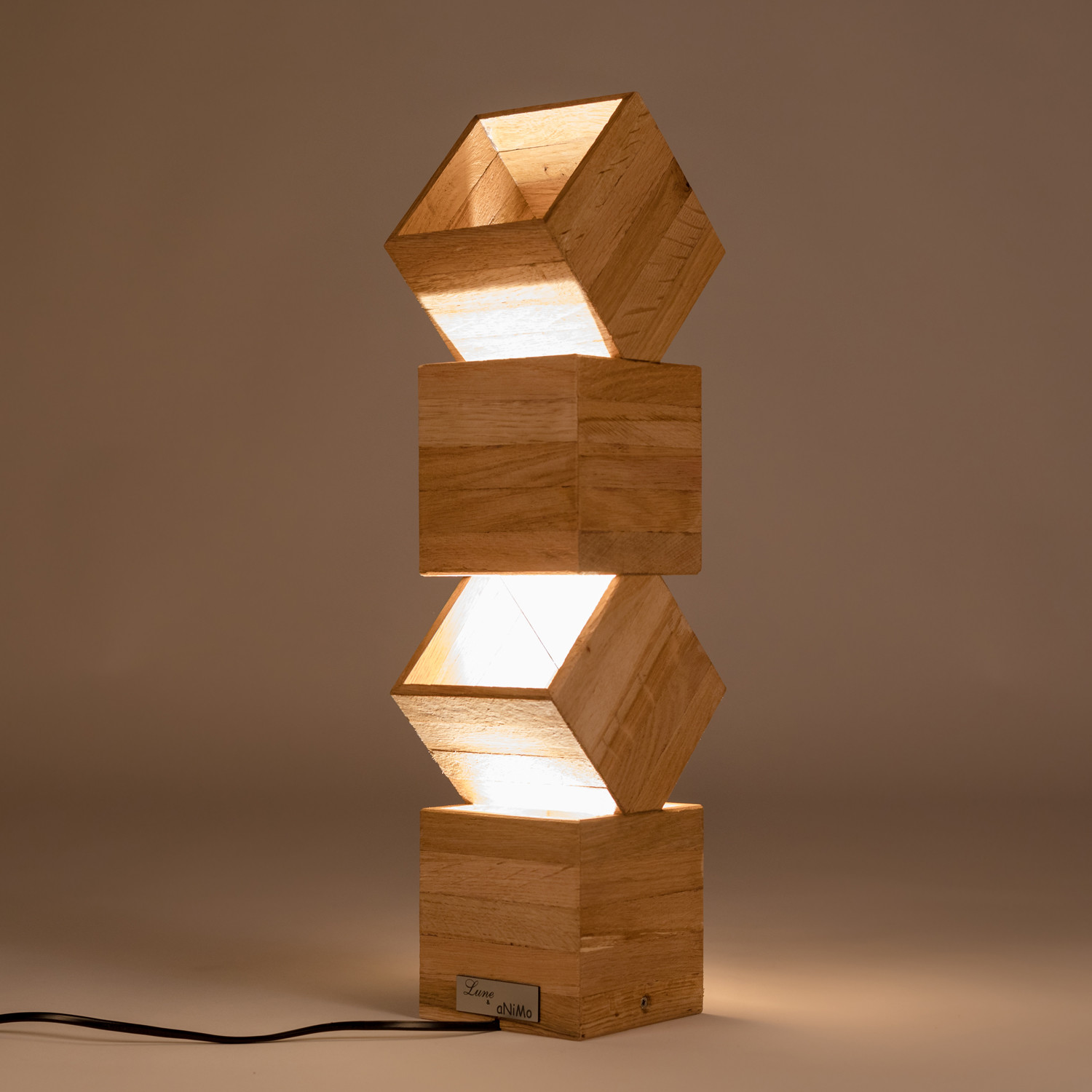 Danquen // Handmade Wooden Floor Lamp - Lune et Animo - Touch of Modern
