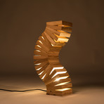 Backbone // Twisted Handmade Wooden Lamp