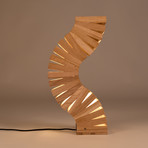 Backbone // Twisted Handmade Wooden Lamp