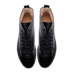 Venice Leather High Top Sneaker // Black (UK: 6.5)