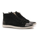 Cap Toe High Top Sneaker // Black (UK: 6.5)