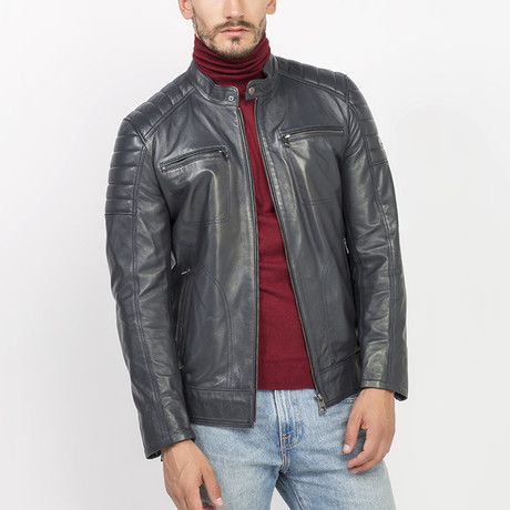 Elles Leather Jacket // Antracite (M)