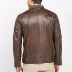 Elles Leather Jacket // Brown (M)