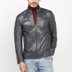 Elles Leather Jacket // Antracite (L)