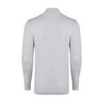 Half-Button Collar Sweater // Grey Melange (L)