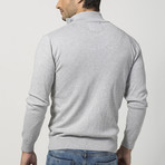 Zip-Up Sweater // Grey Melange (S)
