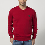 V-Neck Sweater // Bordeaux (S)